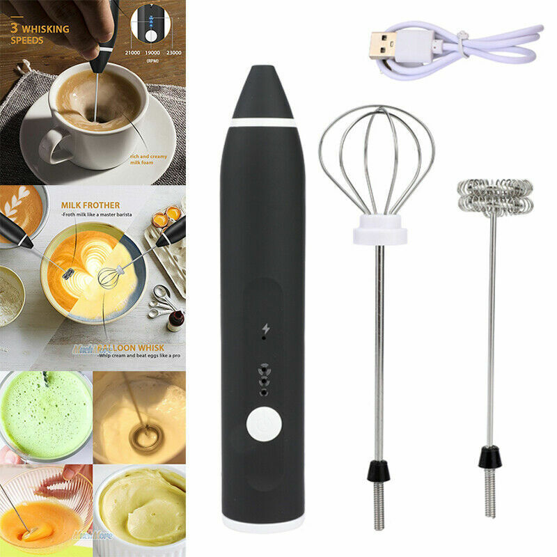Coffee Beater 2 in 1 Rechargeable Electric Handheld Mixer
